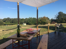 View from fishing lodge deck.